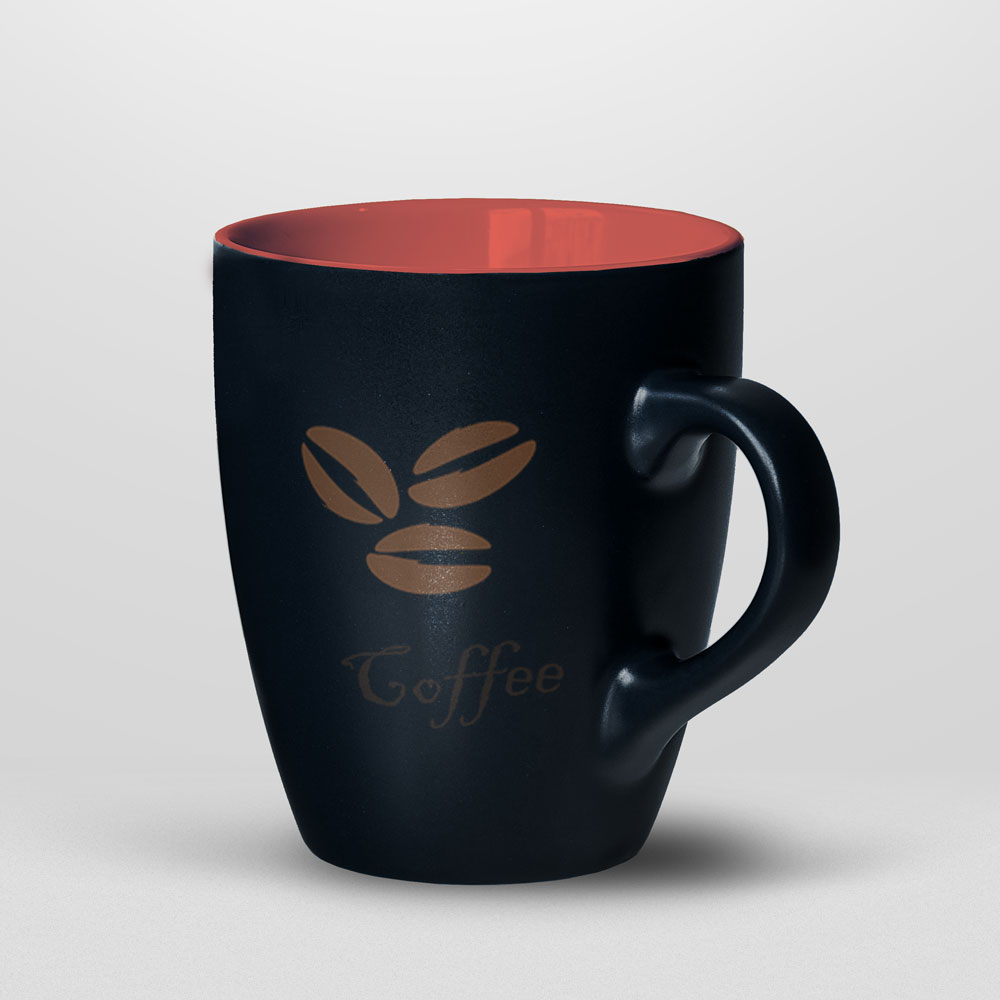 White Printed Coffee Mug