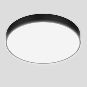 18W Lumière Blanche Rond Noir 30cm LED Ultra Plat Lampes, de Plafond 6000k